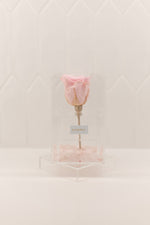 Soft Pink Stone Collection - Tall Single Rose