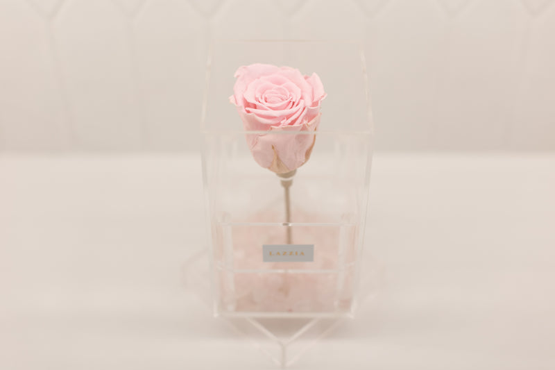 Soft Pink Stone Collection - Tall Single Rose