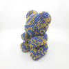 LOVE Lil Blue & Gold Pearl Teddy Bear